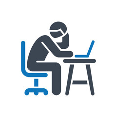 Remote Work Computer Icon