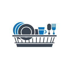 Dish Rack Kitchen Icon