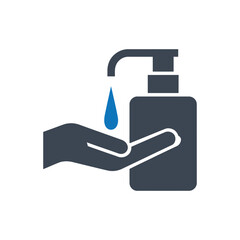 Fototapeta premium Hand Sanitizer Hygiene Icon