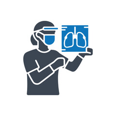 Medical VR Lung Examination Icon
