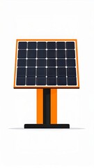 Solar panel illustration showcasing sustainable energy technology and environmental responsibility for future power