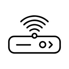 Wifi connection button icon, for interface design