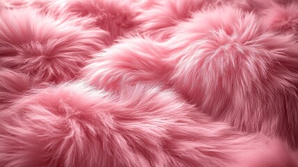 Seamless pink faux fur background with plush texture for beauty, glam, or pop culture themes 