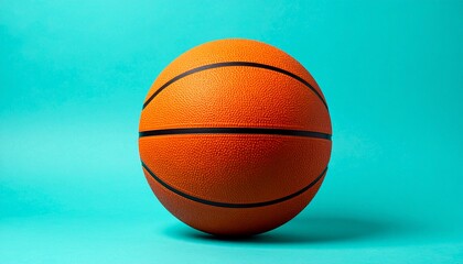 basketball on a blue background