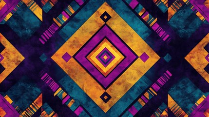 Geometric Abstract Textile Design.