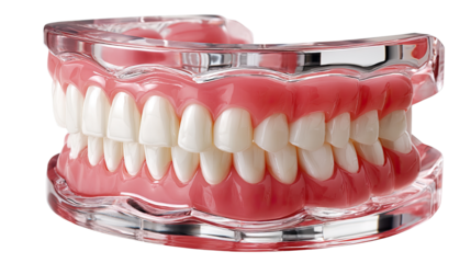 Dental Perfection: A meticulously crafted dental model showcases pristine, healthy teeth, embodying the essence of optimal oral health.