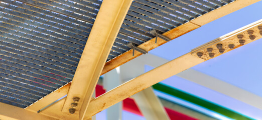 pipe and cable support, gantry cladding for mining metal frame , cable rising ladders, structural...