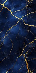 Deep Blue Marble with Gold Veins (4)