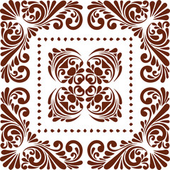 Beautiful flower art and mandala vector design