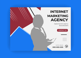 Business promotion and corporate web banner template 