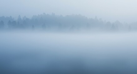 Fototapeta premium Abstract misty background in cool tones soft fog effect minimal style