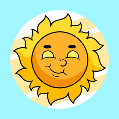 sun cartoon character