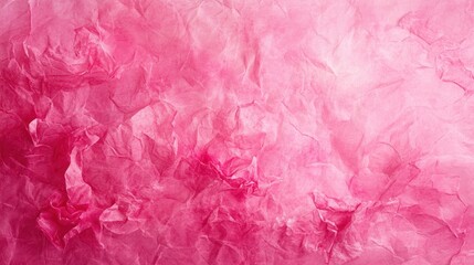Abstract Pink Crinkled Paper Texture Background