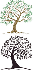 Fototapeta premium tree icon design illustration 