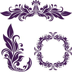 Beautiful flower art and mandala vector design