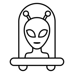 Alien icon design 