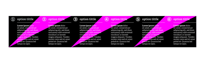 Very simply infographic design with 6 options or steps. Infographics for business concept.