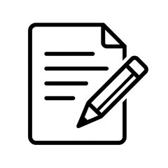 ファイル編集の線画アイコン、ドキュメント、イラスト、素材、背景なし