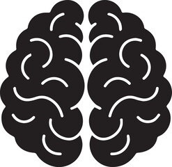 A detailed brain graphic perfect for logo design, branding projects, or educational materials needing a high-quality scalable design element.
