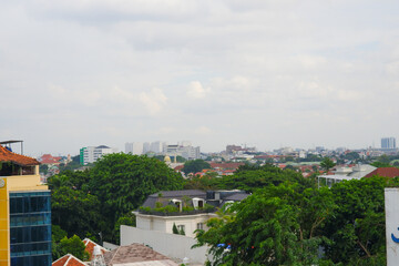 views of the Jakarta City skyscrapers