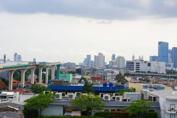views of the Jakarta City skyscrapers