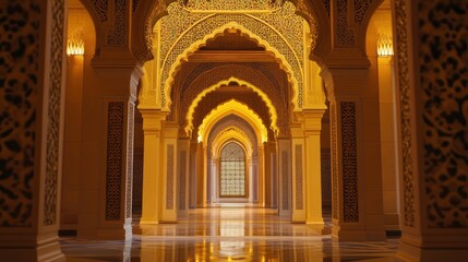 Golden Corridor: A Majestic Architectural Marvel