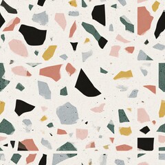 terrazzo floor old texture or polished stone for background