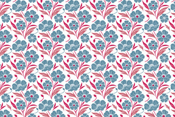 sketch one line seamless design, trendy fashion floral textile, cotton flower outline repeat, hand drawn wrapping paper art, modern pillow cover texture print, nature inspired pattern fabric