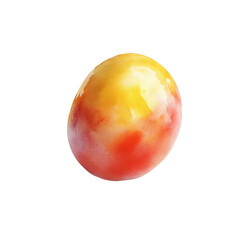 Fototapeta premium Single, glossy, vibrant plum