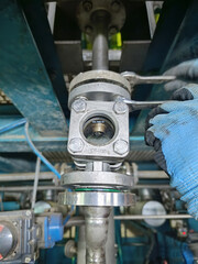 Fototapeta premium Maintenance of Industrial Valves in Various Equipment for Optimal Performance and Efficiency