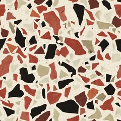 terrazzo floor old texture or polished stone for background