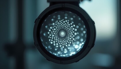 Circular Light Pattern with Bokeh Effect