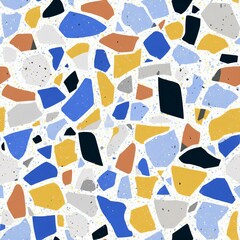 terrazzo floor old texture or polished stone for background