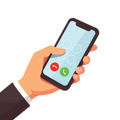 Businesswoman dialing number on smartphone, modern communication