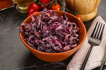 Coleslaw salad with cabbage and carrot