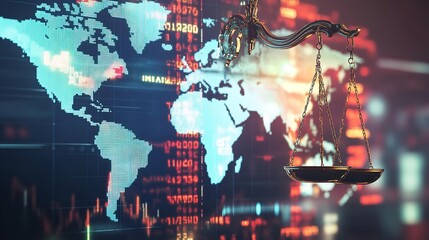 Global Justice Scales of Law World Map Data Visualization