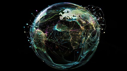 Global Network: A Visualization of Interconnectedness