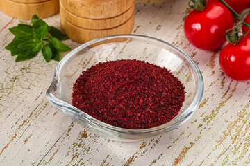 Natural organic Sumah powder for culinary