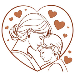 Happy Mothers day celebration stylish elegant background design