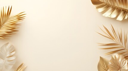 Neutral background with dried foliage, elegant arrangement of natural elements, perfect for greetings or announcements.