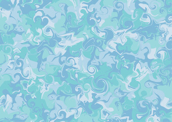 水色のマーブル模様の背景
