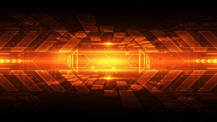 Abstract technology concept background, vector illustration eps10. Futuristic user interface.
