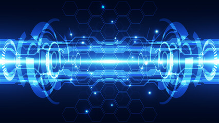 Abstract technology concept background, vector illustration. Can be used for workflow layout, diagram, number options, web design.