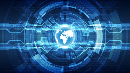 abstract global technology concept background, vector illustration eps10 graphic