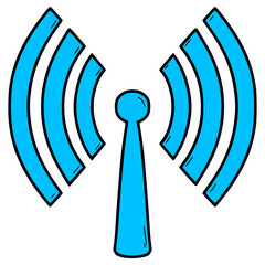 hotspot illustration hand drawn isolated vector