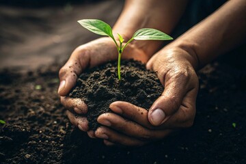 Fototapeta premium plant in hand