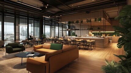 Modern Office Space with City Views