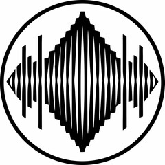 Black and White Vector Icon of Audio Volume with Three Sound Waves Isolated on a White Background
Audio Volume Vector Icon, Sound Waves Illustration, Speaker Icon Design, Minimal Audio Symbol

