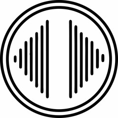 Black and White Vector Icon of Audio Volume with Three Sound Waves Isolated on a White Background
Audio Volume Vector Icon, Sound Waves Illustration, Speaker Icon Design, Minimal Audio Symbol

