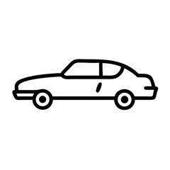 Fototapeta premium A gentle glimpse of the past: a pastel silhouette of a retro car with the character of the times